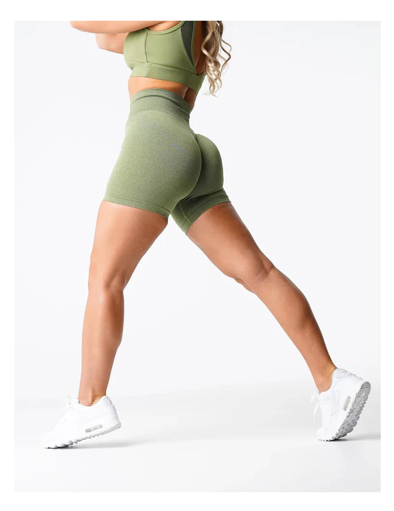 TKITK Pro Spandex Shorts Woman Fitness Elastic nv navigation Sports Running Yoga pants tight pants cycling shark pants