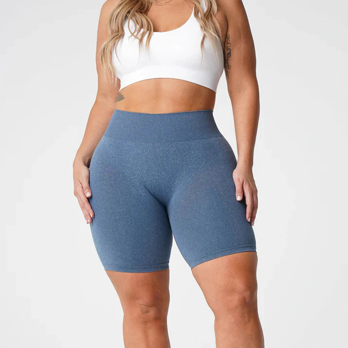 TKITK Pro Spandex Shorts Woman Fitness Elastic nv navigation Sports Running Yoga pants tight pants cycling shark pants