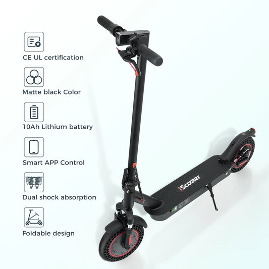iScooter i9 Max Patinete Eléctrico  – 35 km/h, 10 Ah, Neumáticos Panal de Abeja
