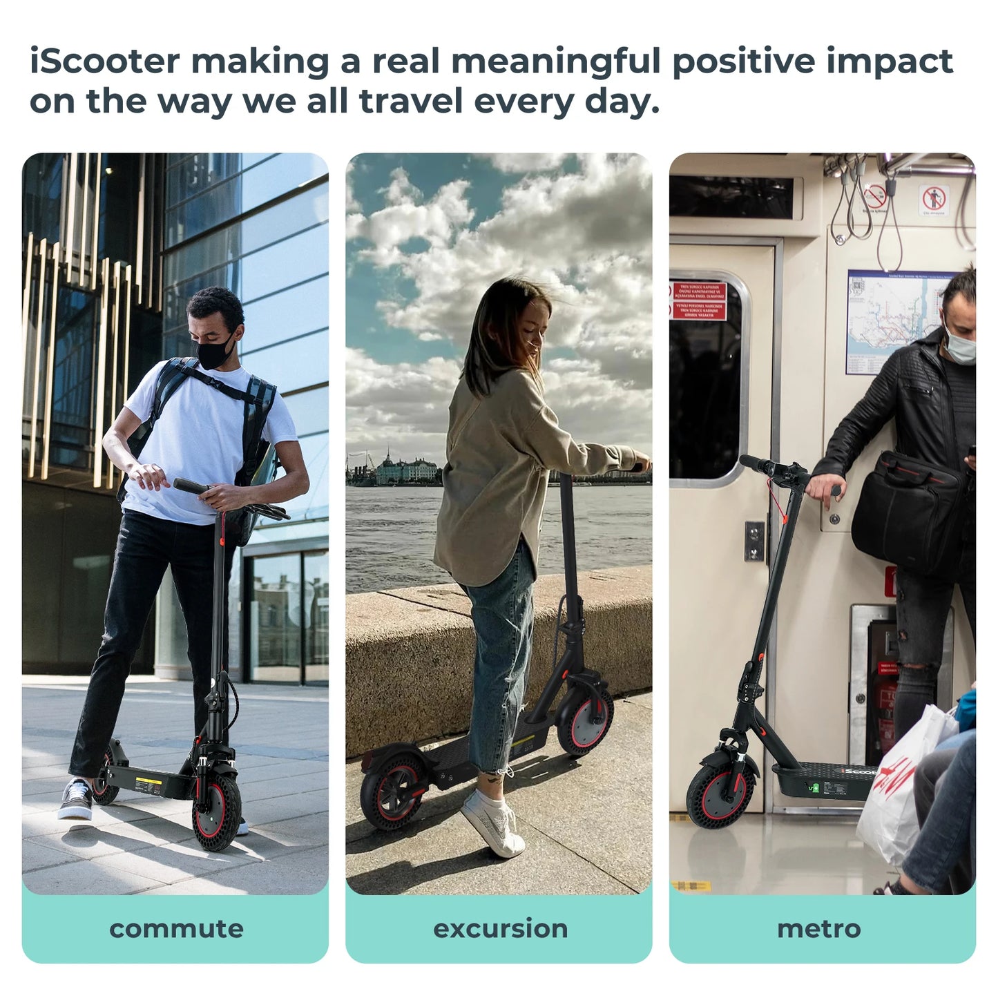 iScooter i9 Max Patinete Eléctrico  – 35 km/h, 10 Ah, Neumáticos Panal de Abeja
