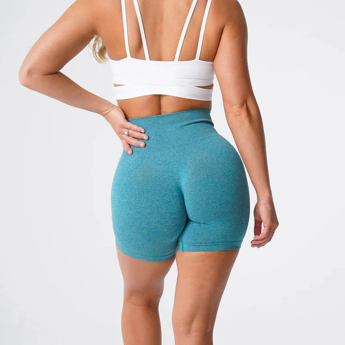 TKITK Pro Spandex Shorts Woman Fitness Elastic nv navigation Sports Running Yoga pants  tight pants cycling shark pants
