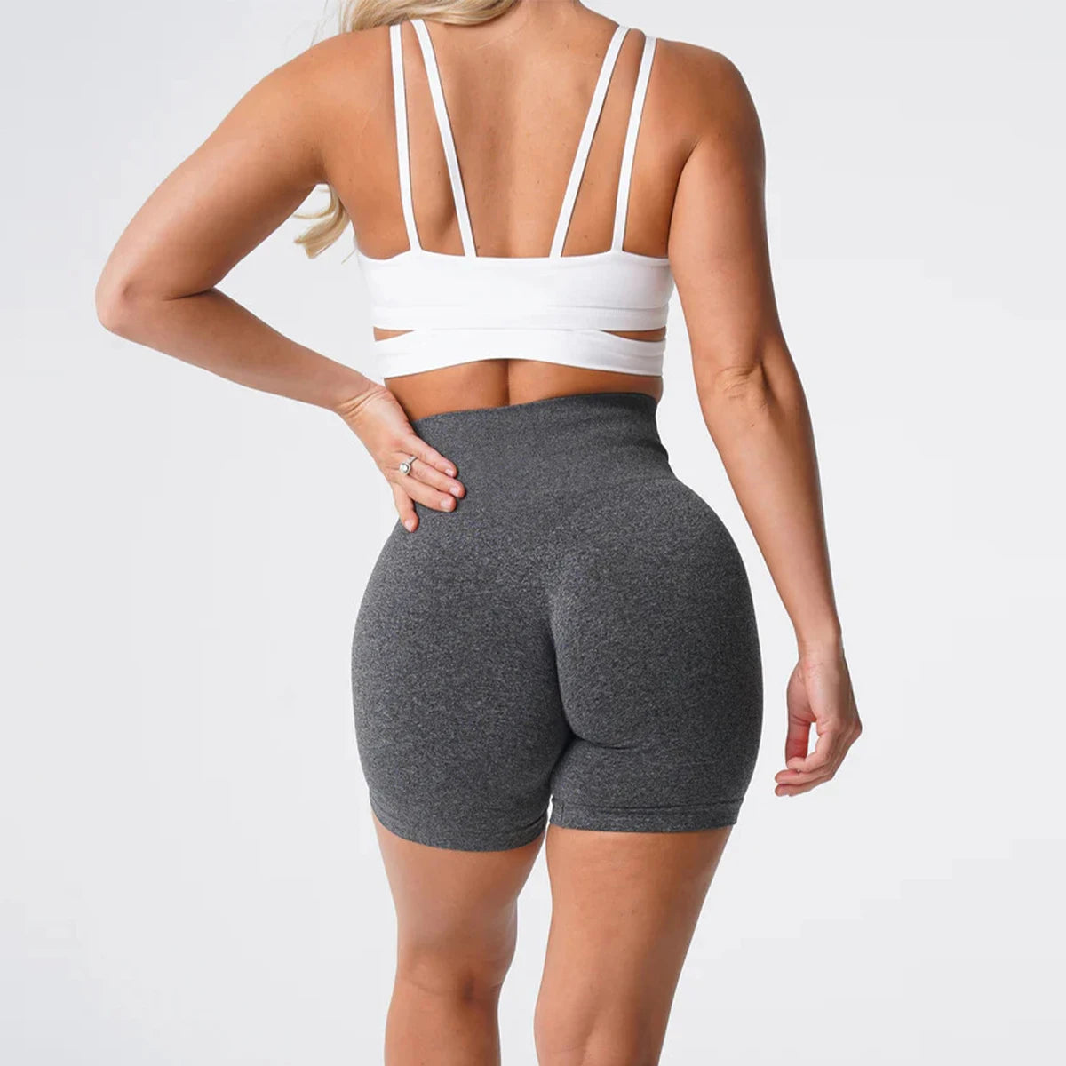 TKITK Pro Spandex Shorts Woman Fitness Elastic nv navigation Sports Running Yoga pants  tight pants cycling shark pants