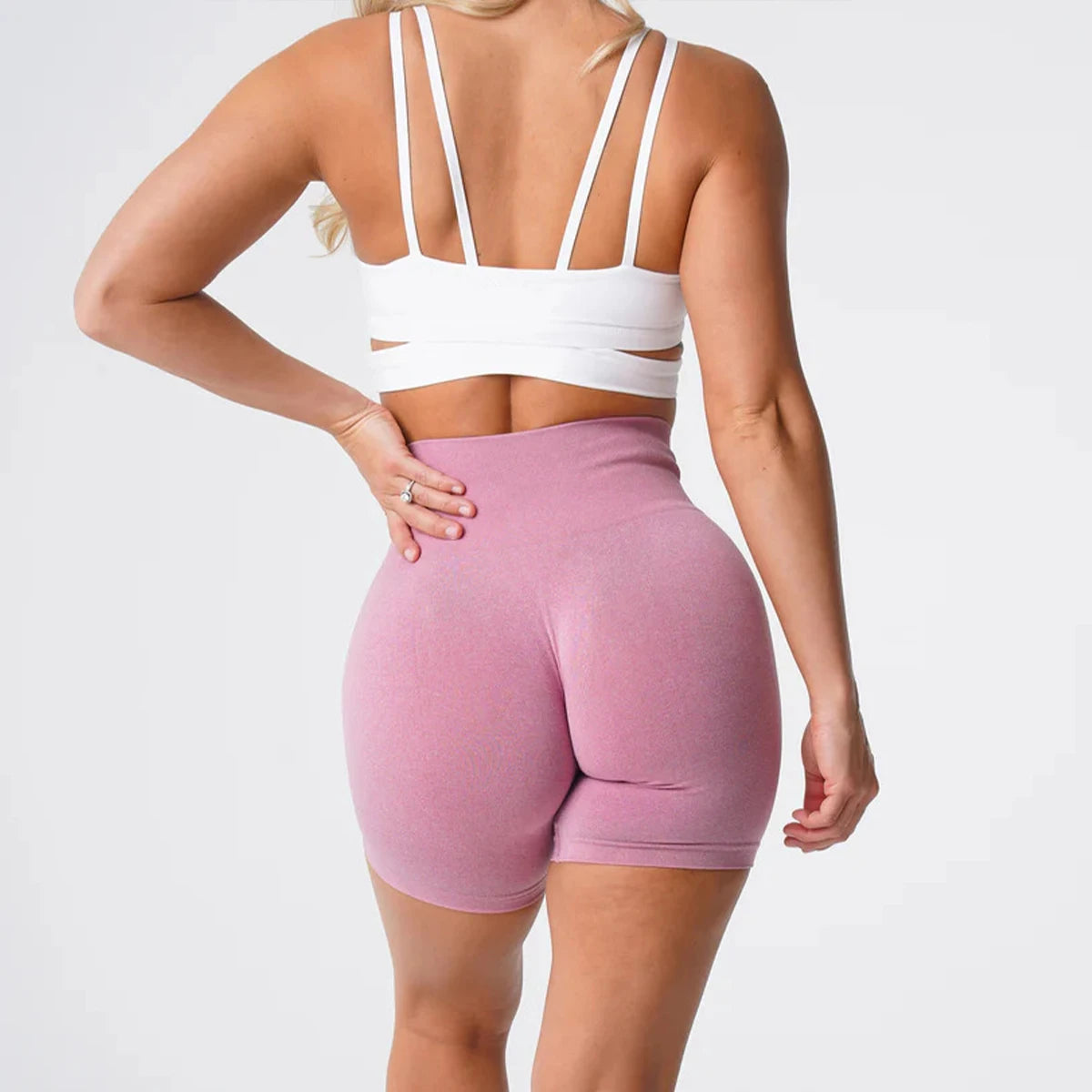 TKITK Pro Spandex Shorts Woman Fitness Elastic nv navigation Sports Running Yoga pants  tight pants cycling shark pants
