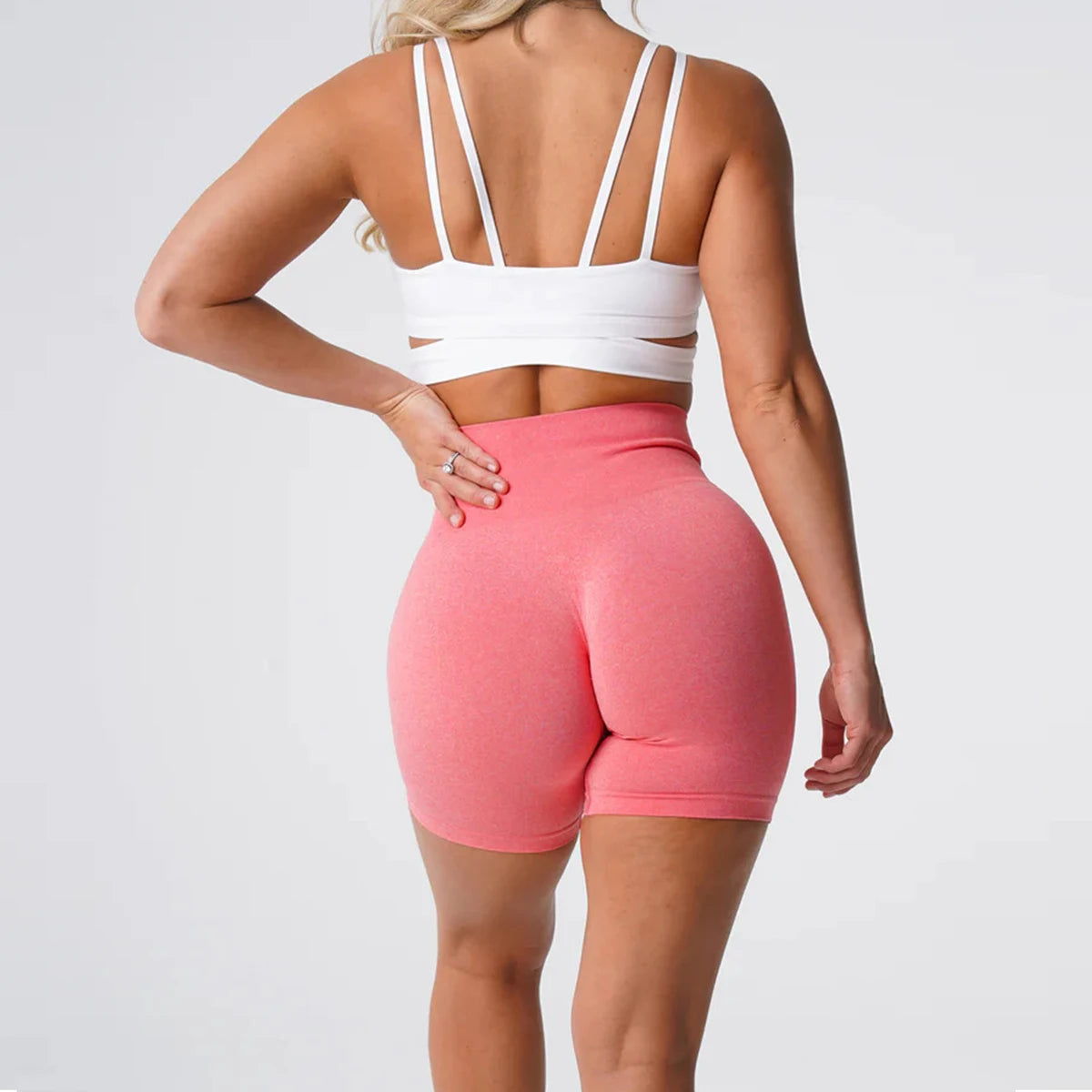 TKITK Pro Spandex Shorts Woman Fitness Elastic nv navigation Sports Running Yoga pants  tight pants cycling shark pants