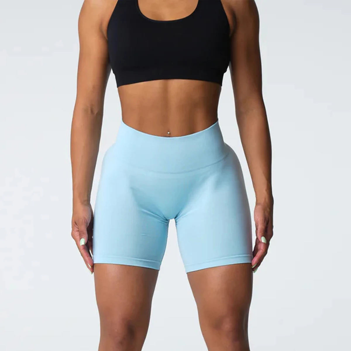 TKITK Pro Spandex Shorts Woman Fitness Elastic nv navigation Sports Running Yoga pants  tight pants cycling shark pants